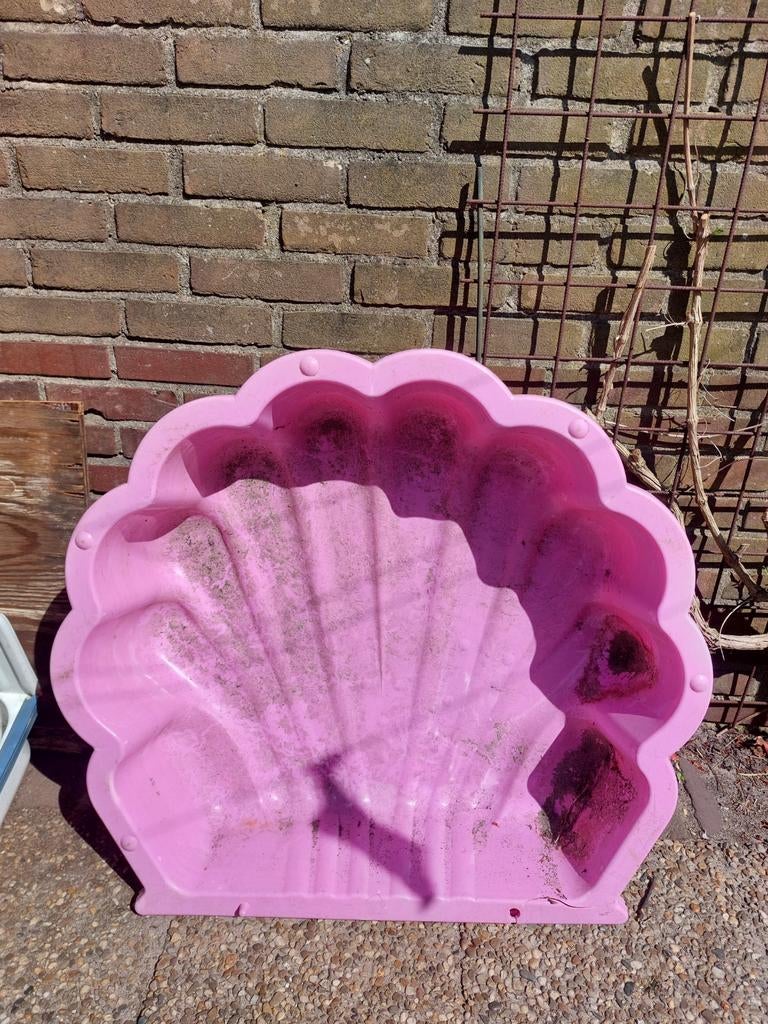 Roze schelp zandbak of waterbak, Ophalen of Verzenden, Gebruikt