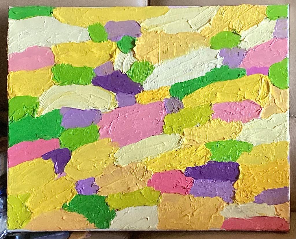Schilderij abstract, Antiek en Kunst, Kunst | Schilderijen | Abstract, Ophalen