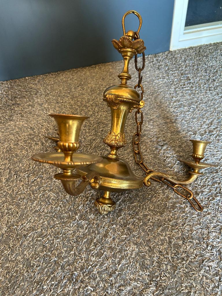 Kroonluchter, Huis en Inrichting, Lampen | Kroonluchters, Ophalen, Gebruikt, Metaal