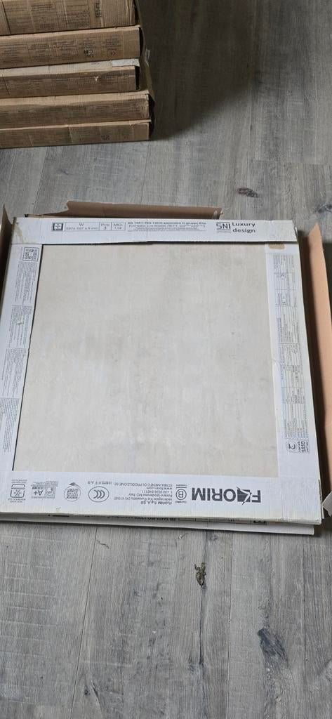 6 nieuwe tegels 60x60 cm, 60 cm of meer, Nieuw, Ophalen of Verzenden, Minder dan 5 m²