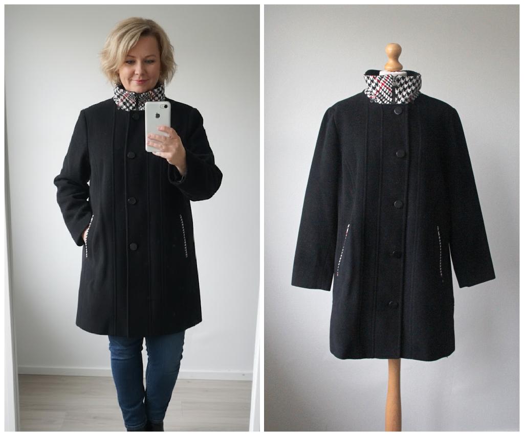 Frandsen - als nieuwe winterjas / zwart / maat L, Verzenden, Zwart, Zo goed als nieuw, Maat 42/44 (L)