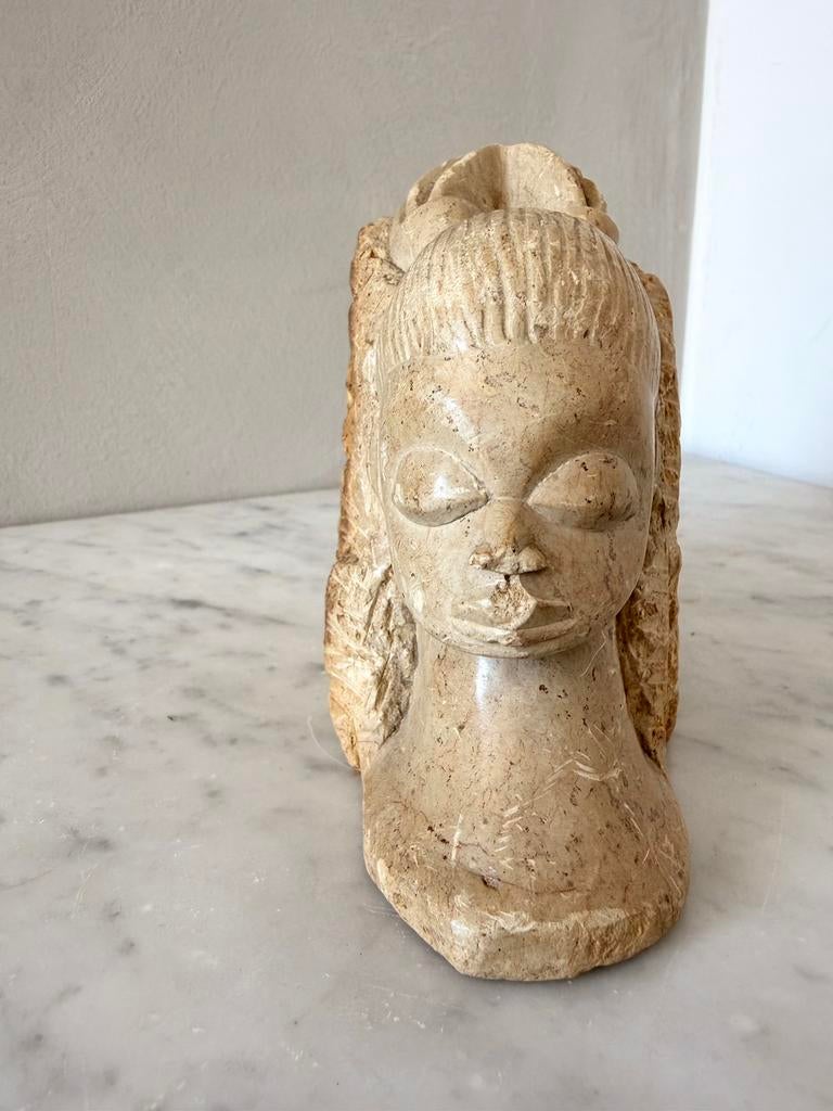 Vintage afrikaanse sculptuur, Antiek en Kunst, Kunst | Beelden en Houtsnijwerken, Ophalen of Verzenden