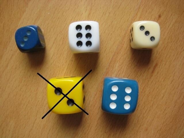 Dobbelstenen diverse, Ophalen of Verzenden