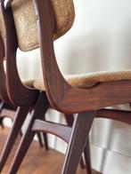 Set 4 vintage stoelen Louis van Teeffelen Webe jaren 50/60, Huis en Inrichting, Stoelen, Ophalen, Overige kleuren, Vier, Stof