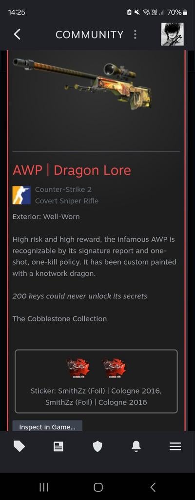 Te Ruil: Dragon Lore CS2 voor andere CS items, Eén persoon