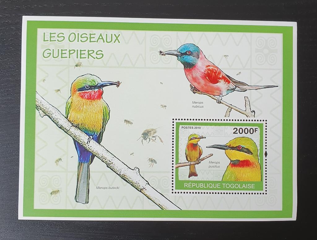 Togo 2010 Vogels Michel blok 497 postfris, Verzenden, Postfris, Dier of Natuur