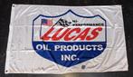 Vlag LUCAS OIL PRODUCTS, bijv. voor in de garage of mancave., Ophalen of Verzenden, Gebruikt