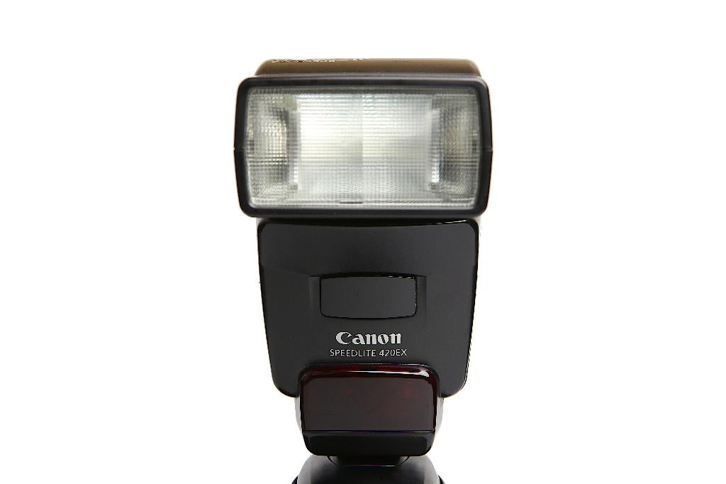 Canon Speedlite 420 EX flitser met 1 jaar garantie, Verzenden, Zo goed als nieuw, Canon, Kantelbaar