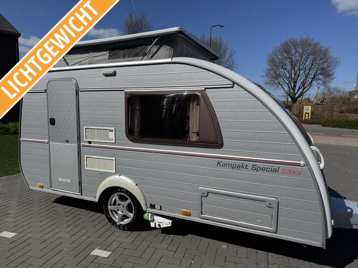 Kip Kompakt Special 37 ekv / hefdak / licht gewicht, Caravans en Kamperen, Caravans, Bedrijf, tot en met 2, 500 - 750 kg, Treinzit