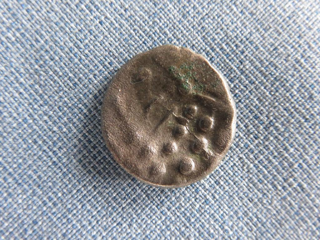 Keltische stater in zilver - bodemvondst - 1e eeuw B.C., Ophalen of Verzenden, Overige landen, Losse munt, Zilver