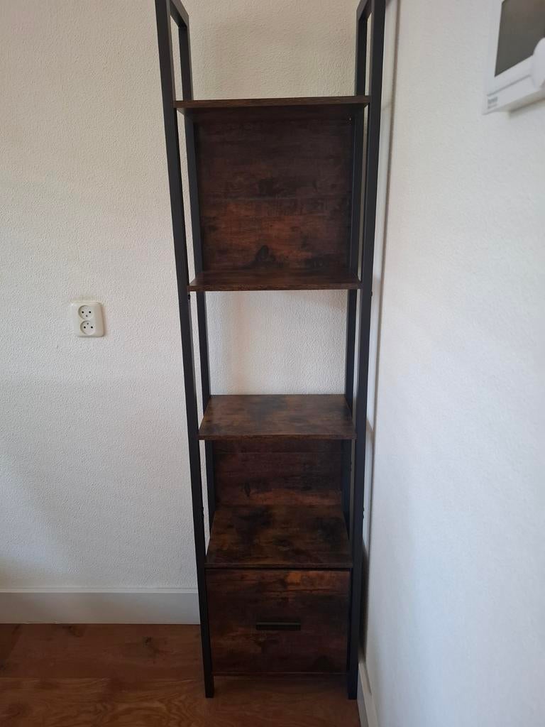 Boekenkast +Lade industriële look nieuw!, Ophalen, Nieuw