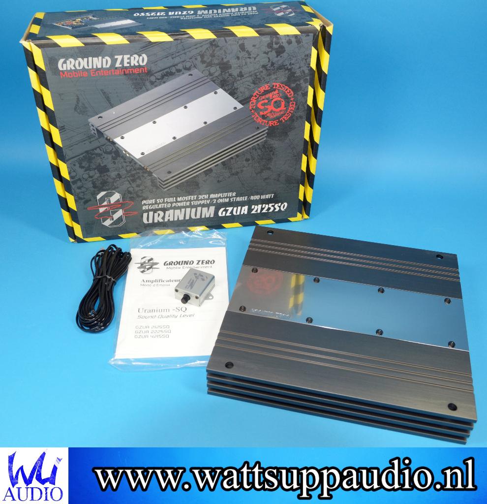 Ground Zero GZUA 2125SQ 2 Kanaals / mono versterker hi-end