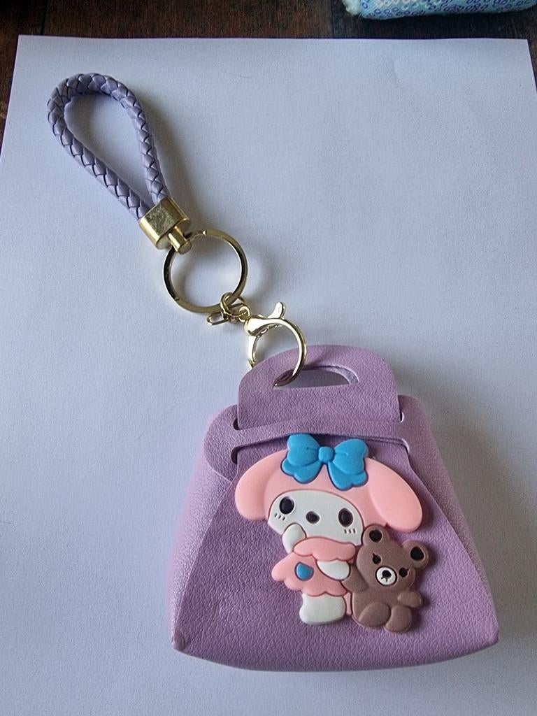 Leuke paarse My Melody portemonnee sleutelhanger, Ophalen of Verzenden, Nieuw, Paars, Overige merken
