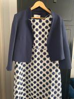 STEPS jurk met jasje maat 42 jurk donkerblauw met wit, Blauw, Maat 42/44 (L), Ophalen of Verzenden, Zo goed als nieuw