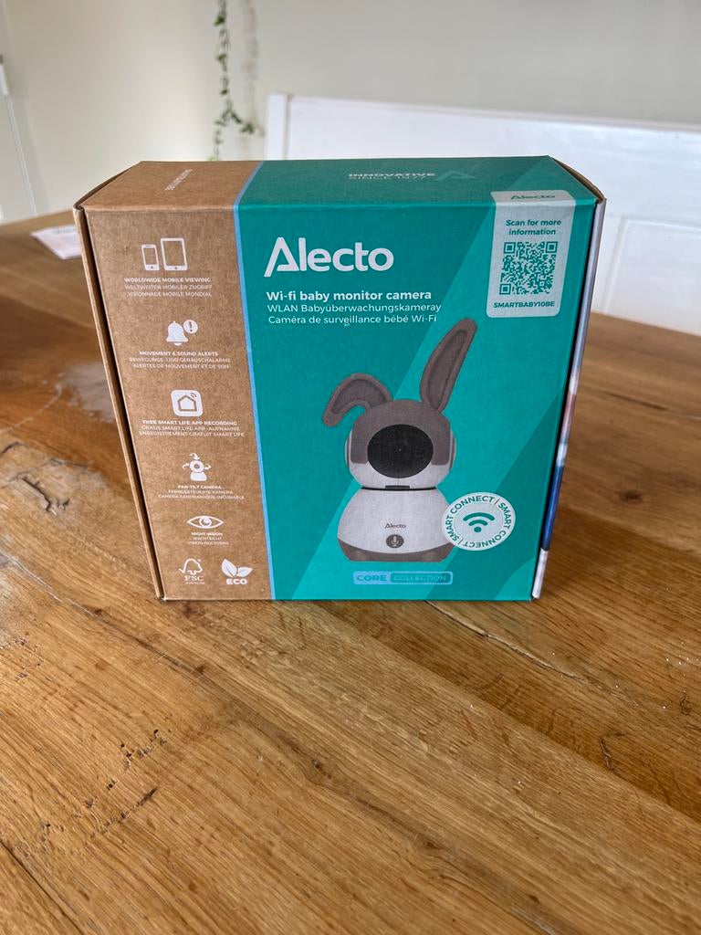 Alecto Wi-Fi baby monitor camera, Kinderen en Baby's, Babyfoons, Ophalen of Verzenden, Zo goed als nieuw, Minder dan 100 meter