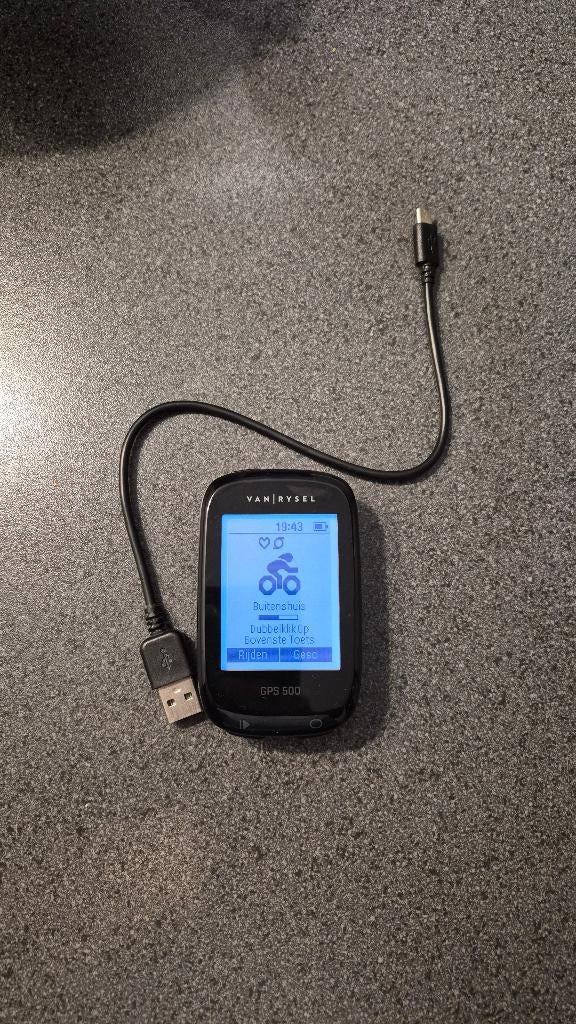 Van Rysel GPS 500-fietscomputer, Sport en Fitness, Verzenden, Zo goed als nieuw, Overige typen