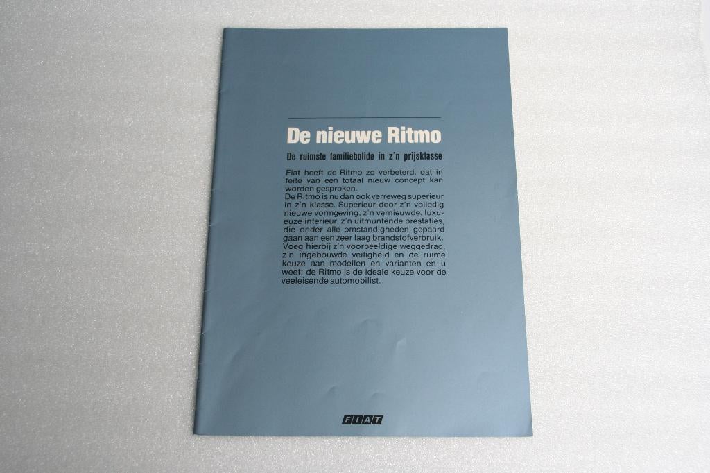 Folder Fiat Ritmo (12-1982) (65), Ophalen of Verzenden, Nieuw, Overige merken