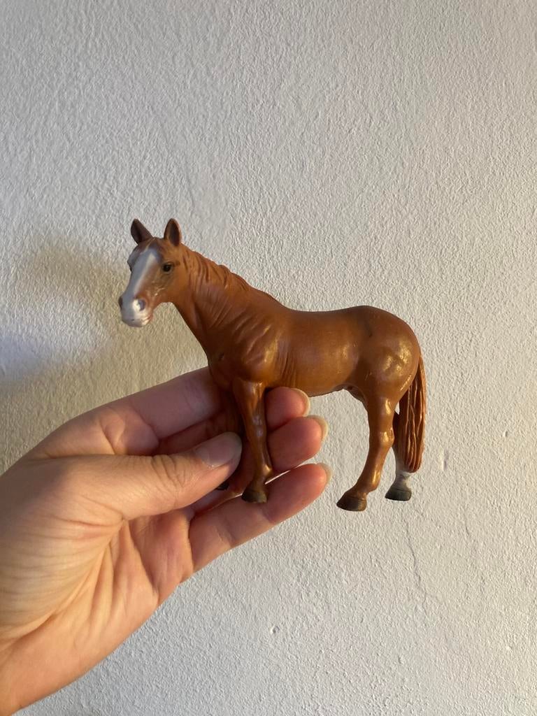 Schleich paard oud model, Ophalen of Verzenden, Gebruikt, Paard, Beeldje of Figuurtje
