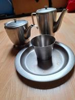 Vintage RVS Koffie- en Theeservies Set, Huis en Inrichting, Keuken | Servies, Ophalen