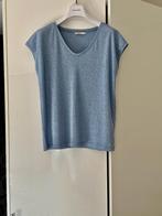 Nieuw: blauw topje met zilverglans; Only; maat medium, Maat 38/40 (M), Only, Blauw, Nieuw