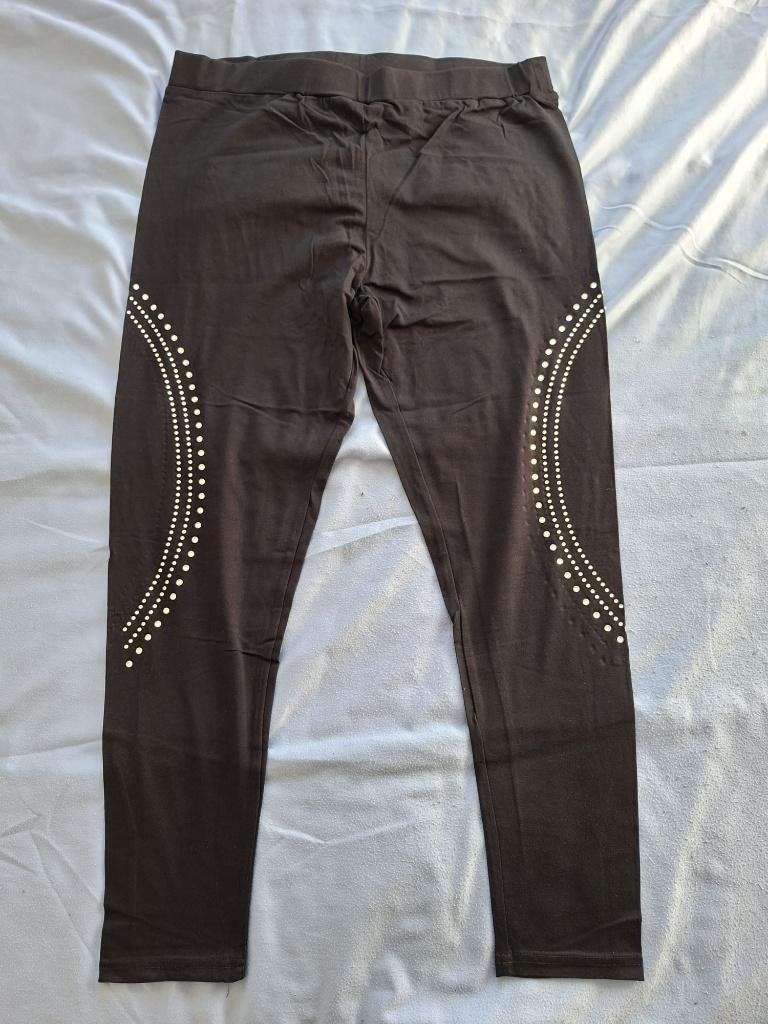 Zwarte lange legging met glimmertjes maat 2XL !!, Kleding | Dames, Leggings, Maillots en Panty's, Ophalen of Verzenden, Zo goed als nieuw