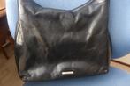 Leuk vlot leren schoudertasje CLAUDIO FERRICI, Sieraden, Tassen en Uiterlijk, Ophalen of Verzenden, Zo goed als nieuw, Zwart, Schoudertasje