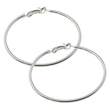 prachtige nieuwe grote zilver creolen 7 cm, Ophalen of Verzenden, Nieuw, Zilver, Overige materialen