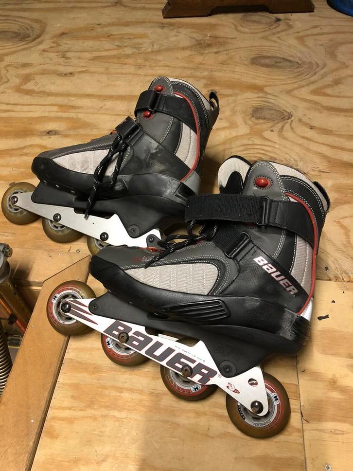 Skeelers Bauer heren, Sport en Fitness, Skeelers, Zo goed als nieuw, Inline skates 4 wielen, Bauer, Dames, Heren, Ophalen