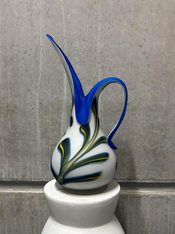 Goldan talast Pointer Vaas | Wit, blauw en geel, Antiek en Kunst, Antiek | Vazen, Ophalen of Verzenden