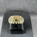 Gouden ring | 14K | 7,13gr | rolexring zirkonia | 404077, 19 tot 20, Ophalen of Verzenden, Zo goed als nieuw, Dame of Heer