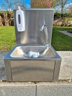 Wasbak rvs inclusief kraan en kniebediening, Ophalen