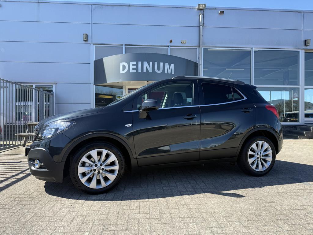 Opel Mokka 1.4 Turbo Cosmo Comfintr, Trekhaak, Navigatie, Xe, Gebruikt, 4 cilinders, Met garantie (alle), Leder en Stof