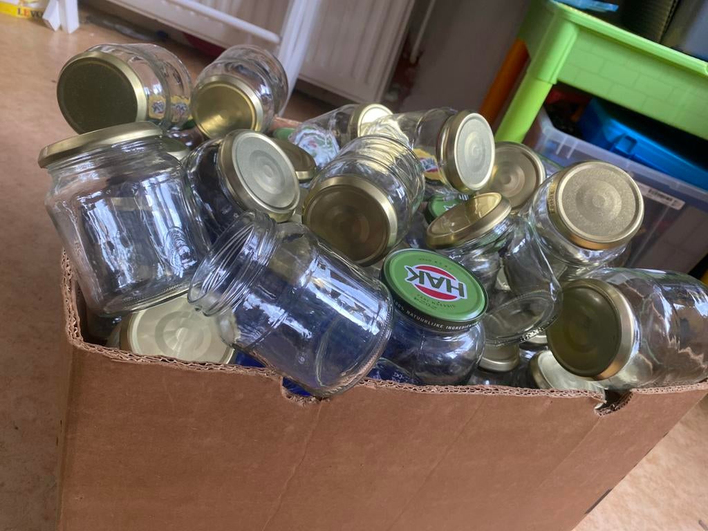 Glazen potten met deksel - Ideaal voor bewaren en inmaken, Huis en Inrichting, Glas, Ophalen of Verzenden, Zo goed als nieuw, Voorraadpot