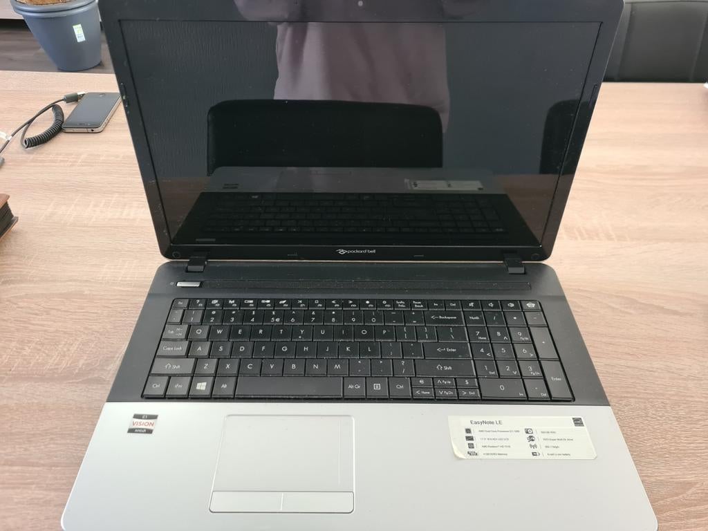 Laptop packard bell, Ophalen, Gebruikt, 2 tot 3 Ghz, 17 inch of meer