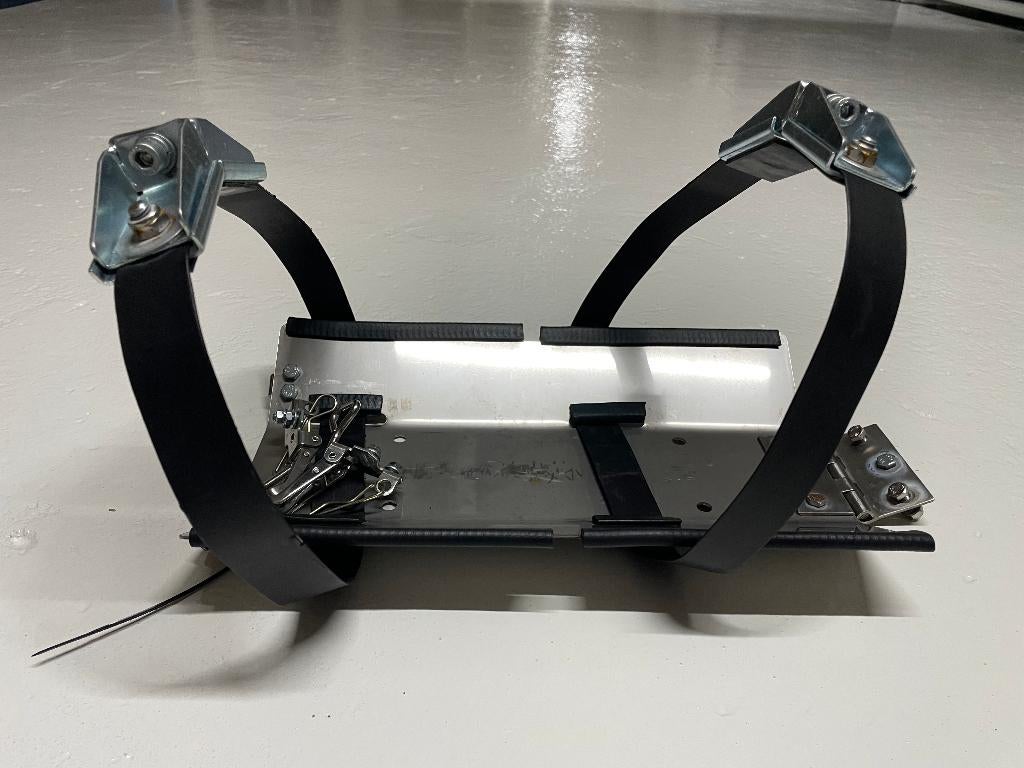 Campko RVS gasfles beugelset gasfleshouder, Ophalen of Verzenden, Zo goed als nieuw