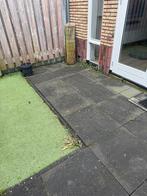 Antraciet beton tegels 60x60x5cm - 40m2 gratis ophalen, Ophalen, Gebruikt, 10 m² of meer, Beton