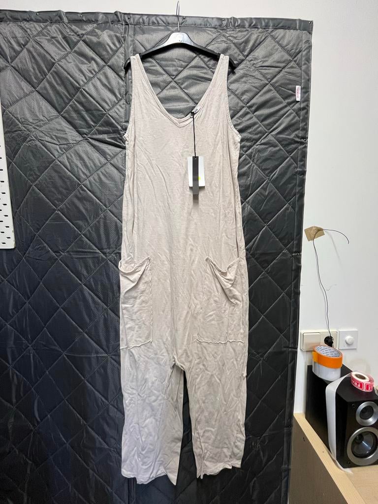 Katoenen Jumpsuit One Size - Festival & Vrije Tijd Wit/Beige, Kleding | Dames, Jumpsuits, Ophalen of Verzenden, Nieuw, Maat 38/40 (M)