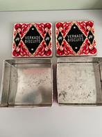 2 Verkade blikken, Verzamelen, Blikken, Ophalen of Verzenden, Gebruikt, Koek(jes), Verkade