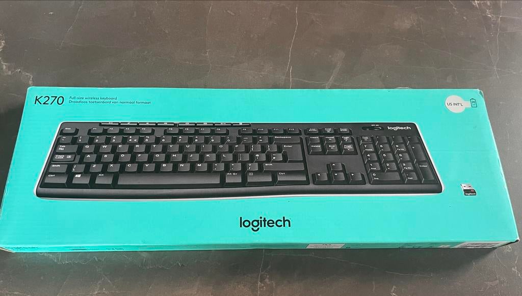 Logitech K270 draadloos toetsenbord, Gebruikt, Multimediatoetsen, Ophalen of Verzenden, Draadloos