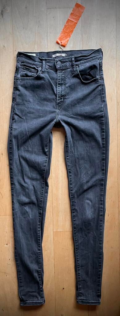 Levi’s Mile High Super Skinny jeans W29 L34 zwart grijs, Ophalen of Verzenden, Zo goed als nieuw, Zwart, W28 - W29 (confectie 36)