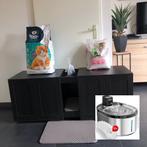 Katten dressoir de luxe, 3 mnd oud, inclusief sensor fontein, Ophalen, Zo goed als nieuw, 25 tot 50 cm, 200 cm of meer