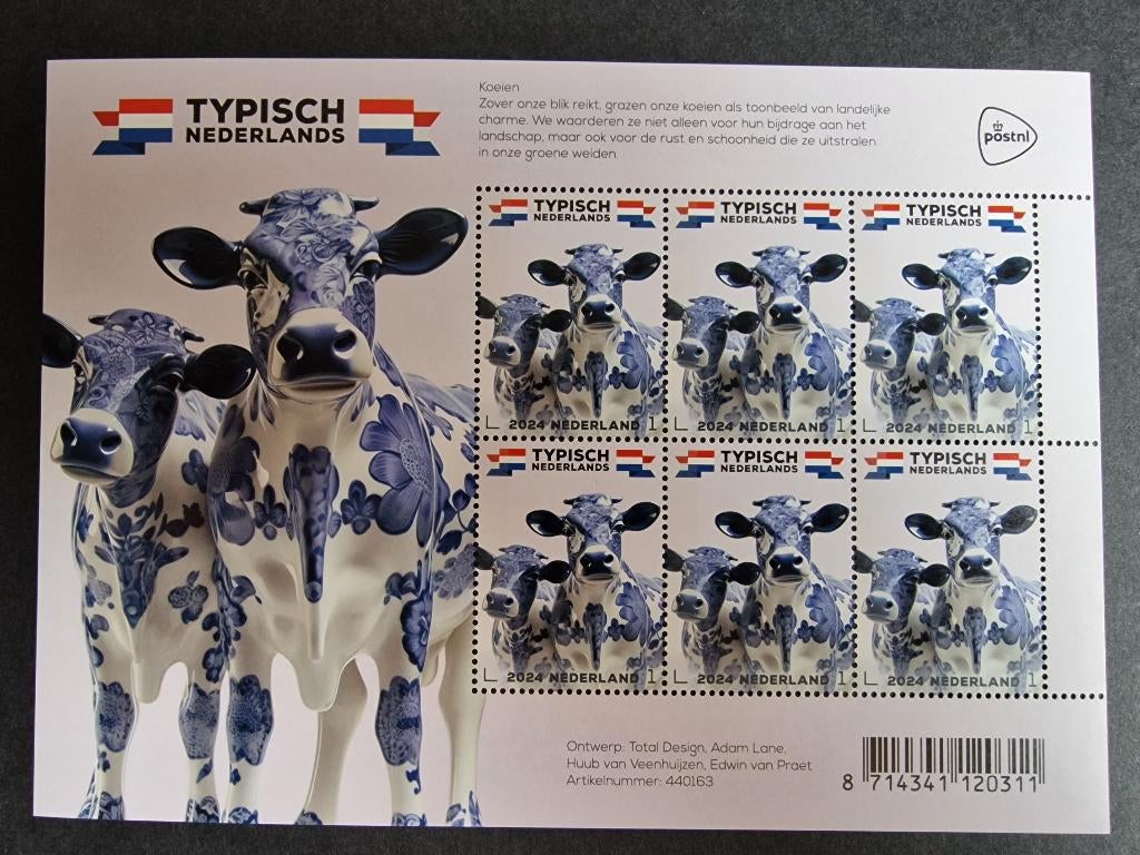 2024 Vel V4173 Typisch Nederlands - Koeien. Postfris., Postzegels en Munten, Postzegels | Nederland, Verzenden, Na 1940, Postfris