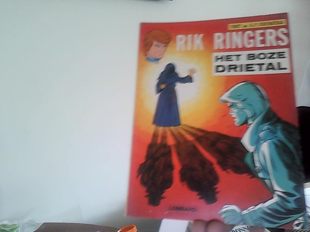 rik ringers nr 22 het boze drietal uitgave lombard uit 1978, Eén stripboek, Ophalen of Verzenden, Zo goed als nieuw