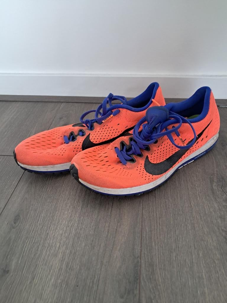 Nike Racing Hardloopschoenen Maat 41 Oranje/Blauw, Ophalen of Verzenden, Zo goed als nieuw, Hardlopen, Hardloopschoenen