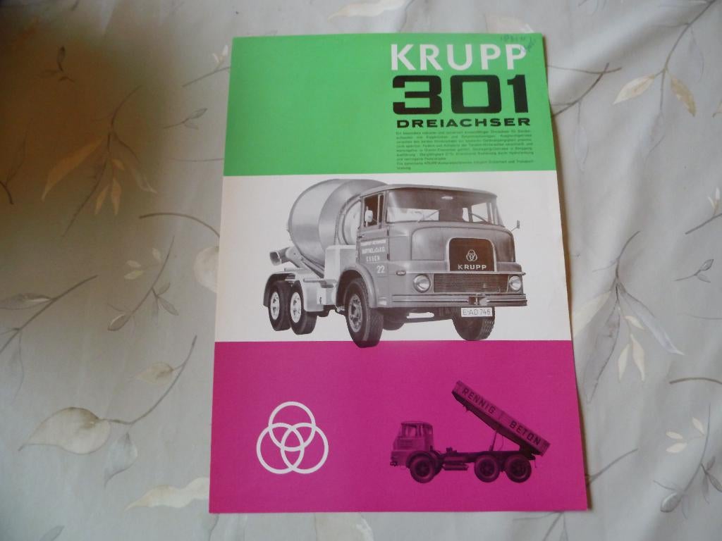 Krupp 301 dreiachser, Boeken, Auto's | Folders en Tijdschriften, Zo goed als nieuw, Overige merken, Verzenden