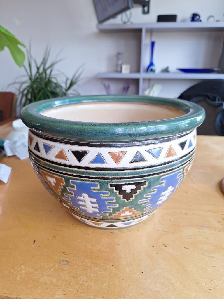 sierpot 30x20 cm ., Rond, Zo goed als nieuw, Minder dan 40 cm, Balkon