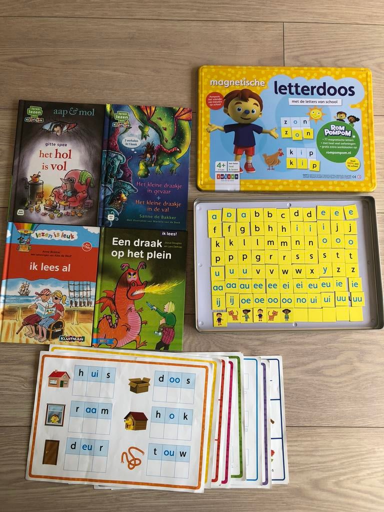 Set startende lezer AVI start E3 en magnetische letterdoos, Ophalen of Verzenden, Zo goed als nieuw
