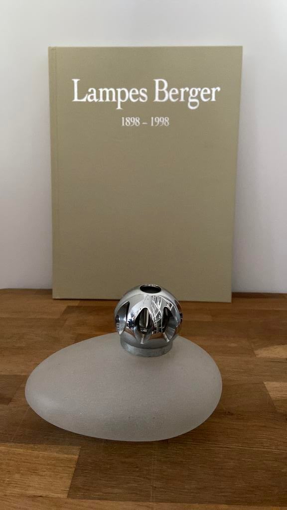 Lampe Berger/Maison Berger geurbrander Galet Blanc, Ophalen of Verzenden, Zo goed als nieuw, Glas, Modern