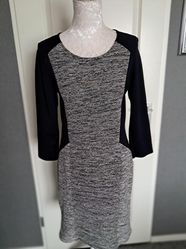 Jurk Fransa  Maat : M Kleur : Zwart  driekwart mouw, Kleding | Dames, Maat 38/40 (M), Fransa, Zwart, Ophalen of Verzenden