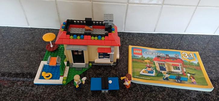 Lego Creator 31067 Modulair Vakantiehuis met Zwembad, Kinderen en Baby's, Speelgoed | Duplo en Lego, Zo goed als nieuw, Lego, Complete set